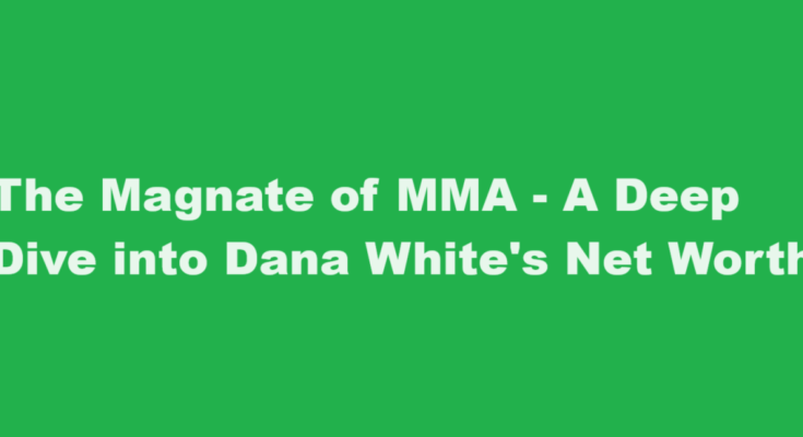 dana white net worth