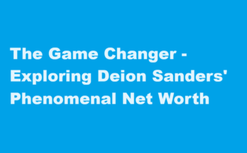 deion sanders net worth