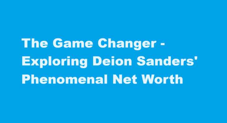 deion sanders net worth