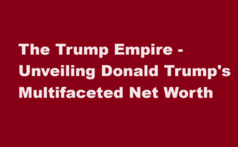 donald trump net worth