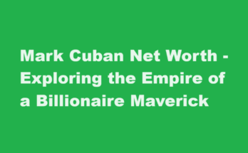 mark cuban net worth