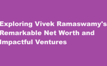 vivek ramaswamy net worth