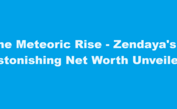 zendaya net worth