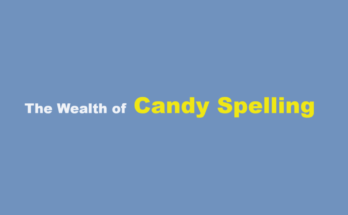 candy spelling net worth