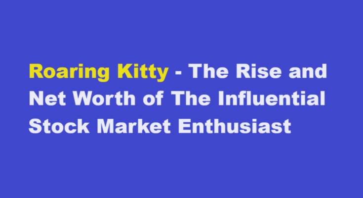 roaring kitty net worth