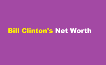 bill clinton net worth