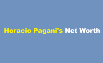 horacio pagani net worth