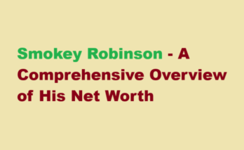 smokey robinson net worth