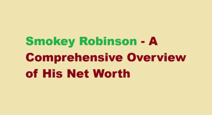 smokey robinson net worth