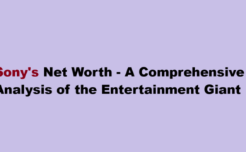 sony net worth