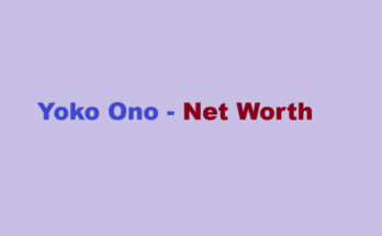 yoko ono net worth